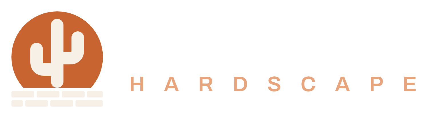 Saguaro Hardscape logo, white